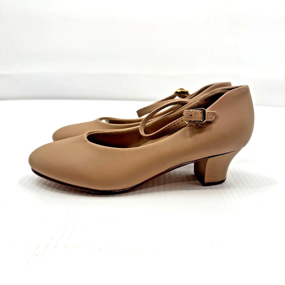 Balera Tan Character Shoes Size 3.5AM Style B110 PU Upper Leather Sole Kids